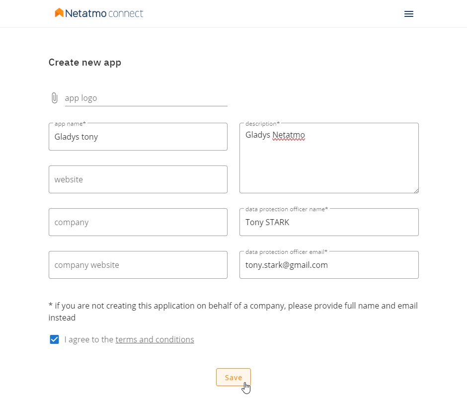 Configurer une api 1